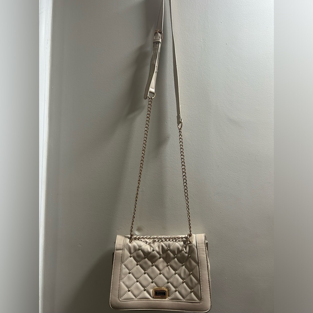 Badgley Mischka Tan colored cross body bag